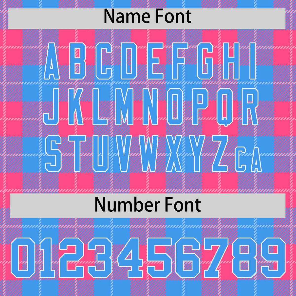 Custom Powder Blue Pink Personalized Plaid Design Authentic Baseball Jersey Limited