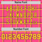 Custom Pink Personalized Plaid Design Authentic Baseball Jersey Limited