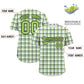 Custom Multi Color Personalized Plaid Design Authentic Baseball Jersey Limited