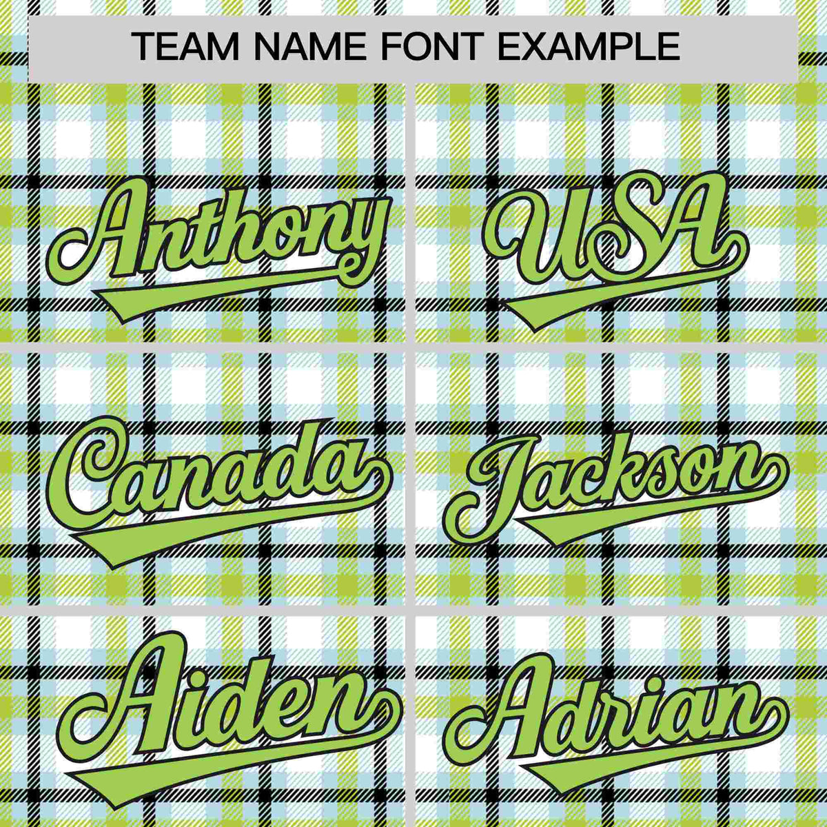 Custom Multi Color Personalized Plaid Design Authentic Baseball Jersey Limited