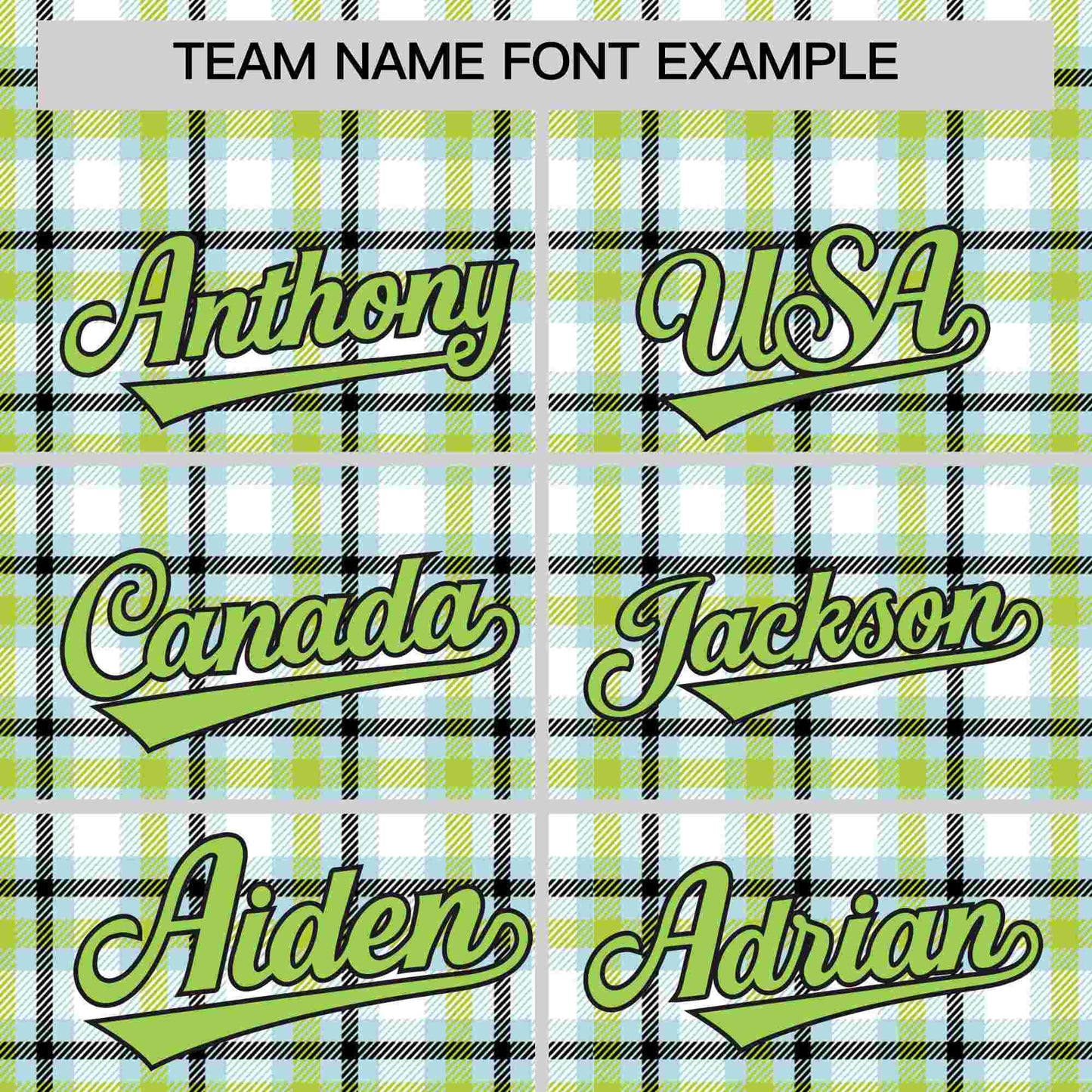 Custom Multi Color Personalized Plaid Design Authentic Baseball Jersey Limited