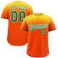 Custom Orange Gold Gradient Fashion Design Authentic Baseball Jersey