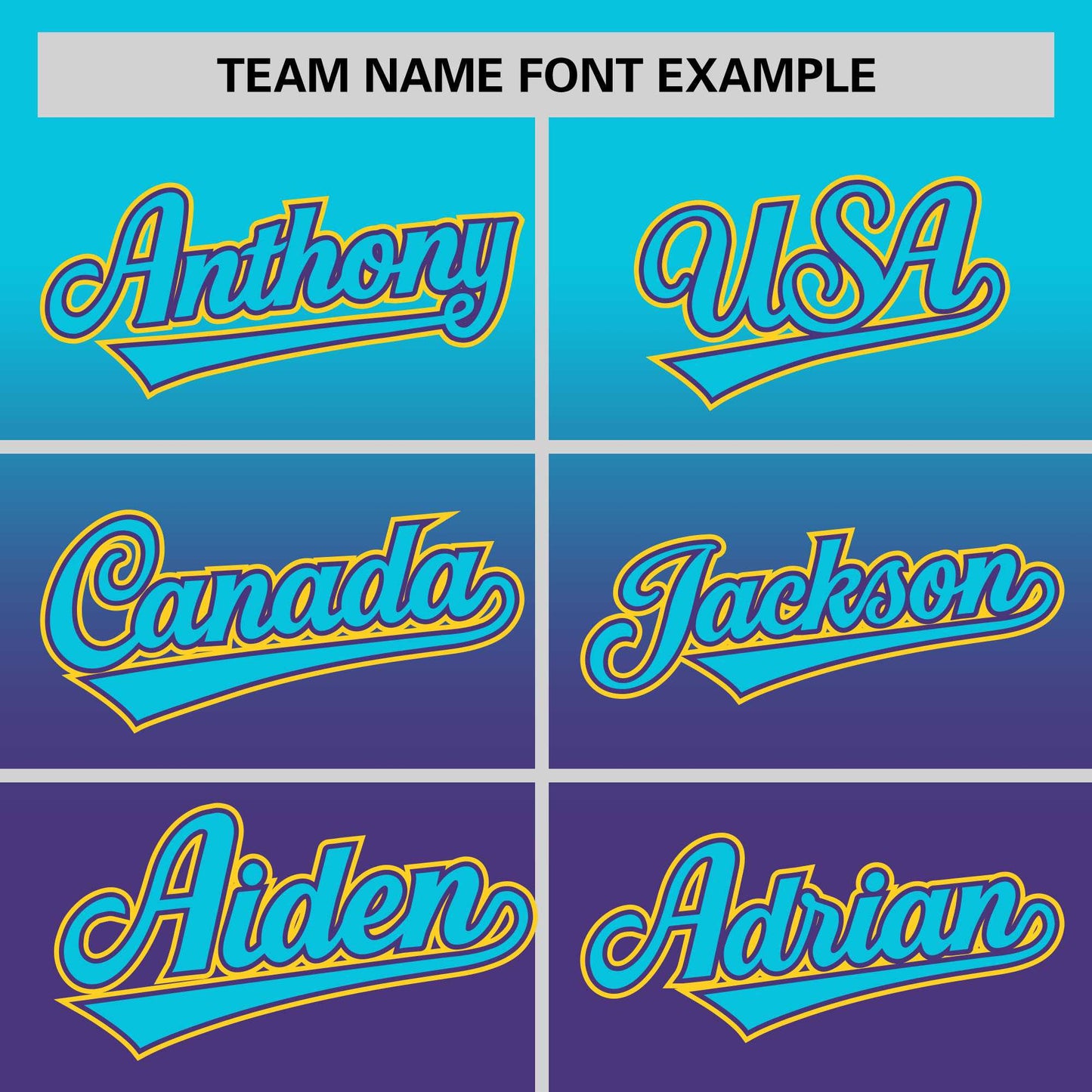 Custom Purple Sky Blue Gradient Fashion Design Authentic Baseball Jersey Limited