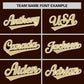 Custom Brown Khaki-Cream Personalized Raglan Sleeves Authentic Baseball Jersey Limited