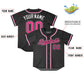 Custom Black Personalized Denim Baseball Jersey For Men Women Boy Limited