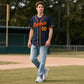 Custom Navy Personalized Denim Baseball Jersey For Men Women Boy Limited