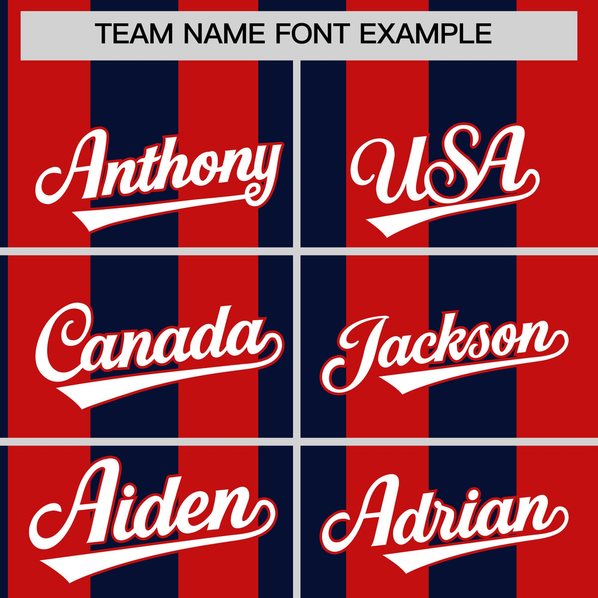 Custom Red Navy Stripe Fashion Authentic Two-Button Softball Jersey Limited