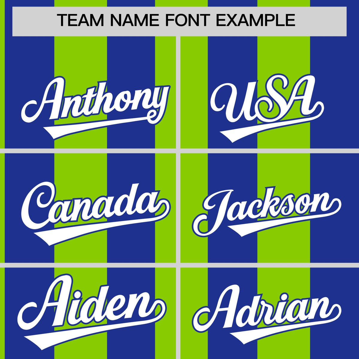 Custom Royal Neon Green Stripe Fashion Authentic Two-Button Softball Jersey Limited