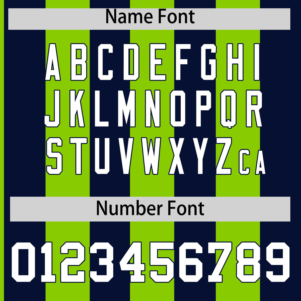 Custom Navy Neon Green Stripe Fashion Authentic Two-Button Softball Jersey Limited