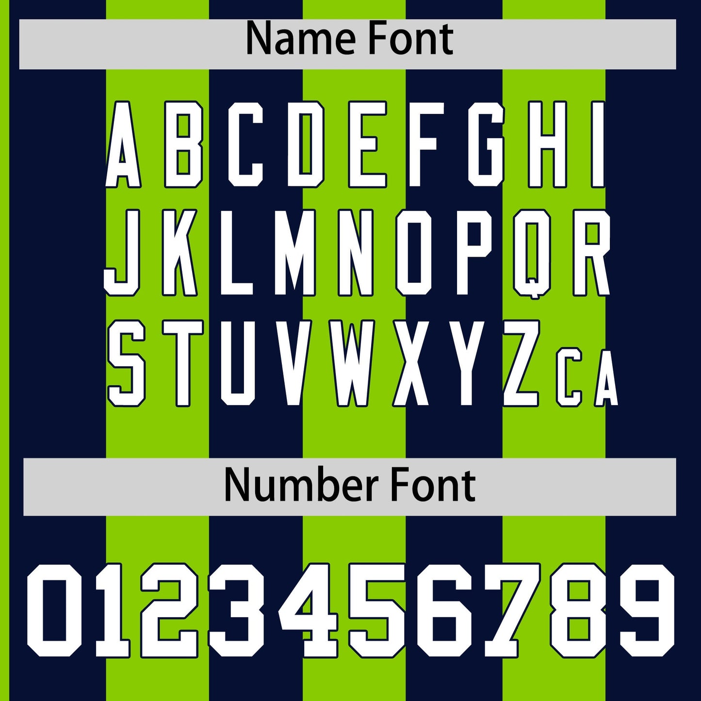 Custom Navy Neon Green Stripe Fashion Authentic Two-Button Softball Jersey Limited