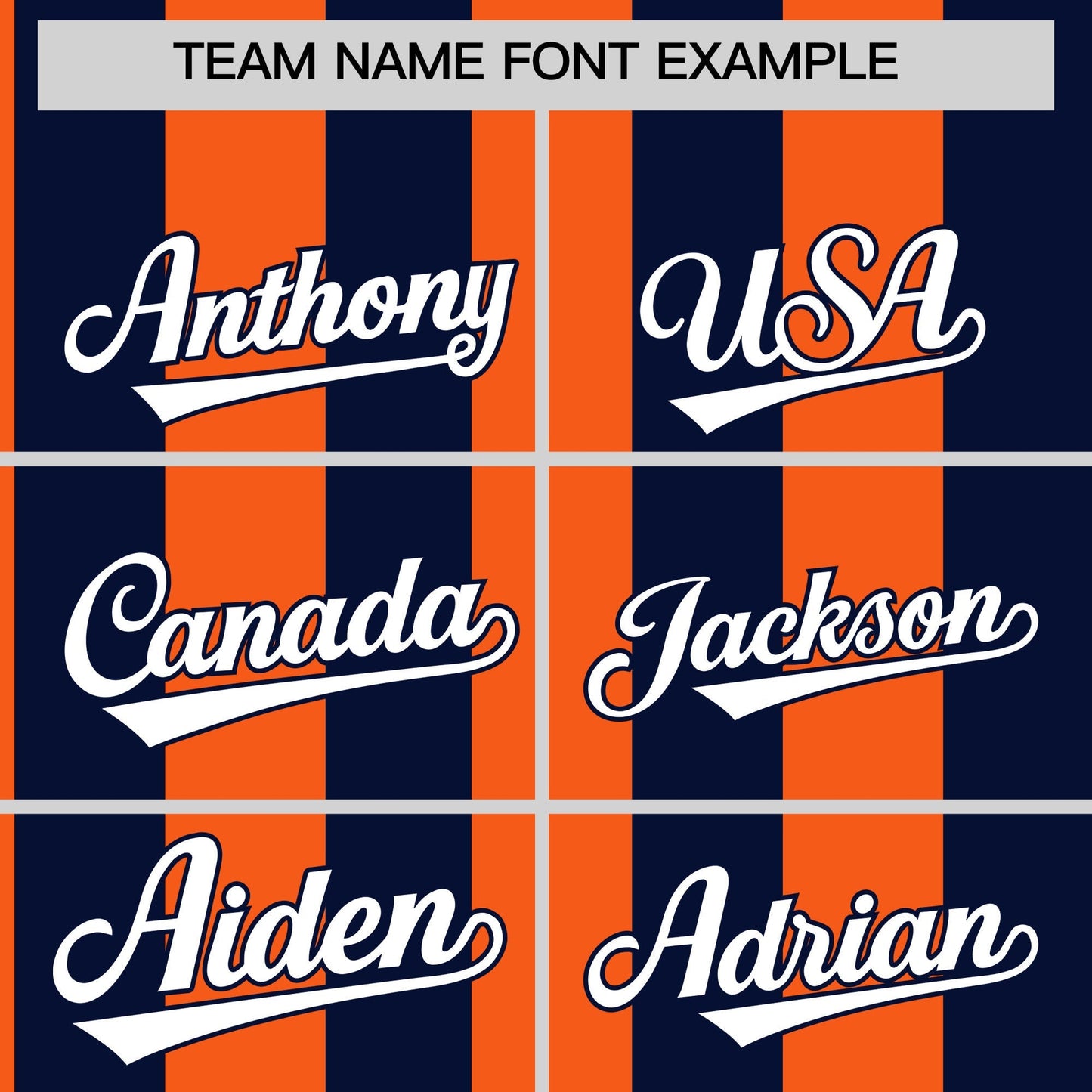 Custom Navy Orange Stripe Fashion Authentic Two-Button Softball Jersey Limited