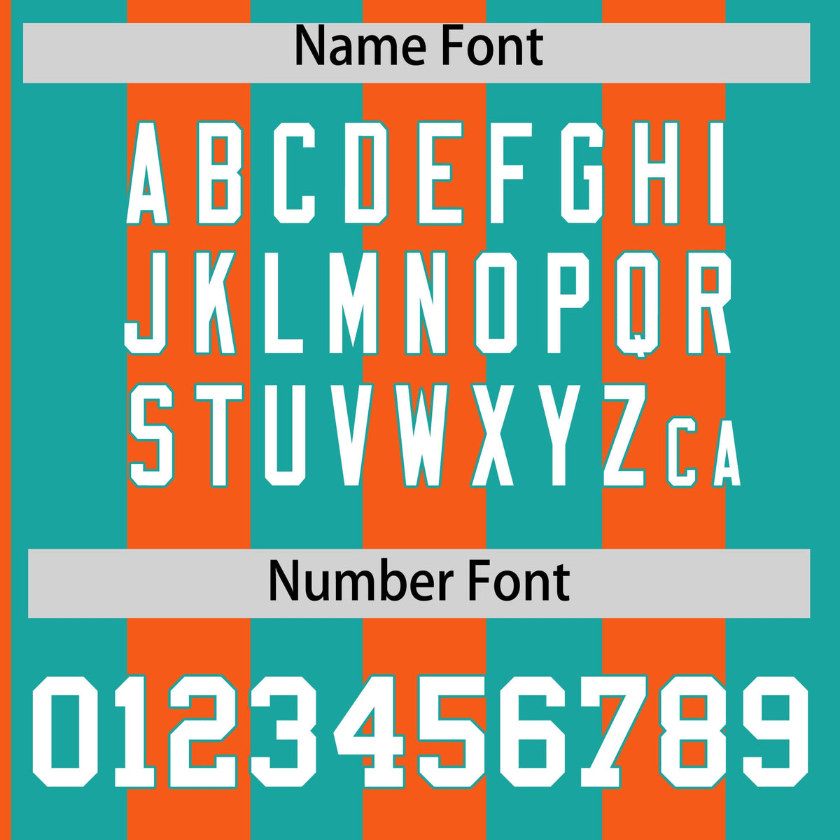 Custom Aqua Orange Stripe Fashion Authentic Two-Button Softball Jersey Limited