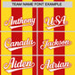 Custom Gold Red Stripe Fashion Authentic Two-Button Softball Jersey Limited