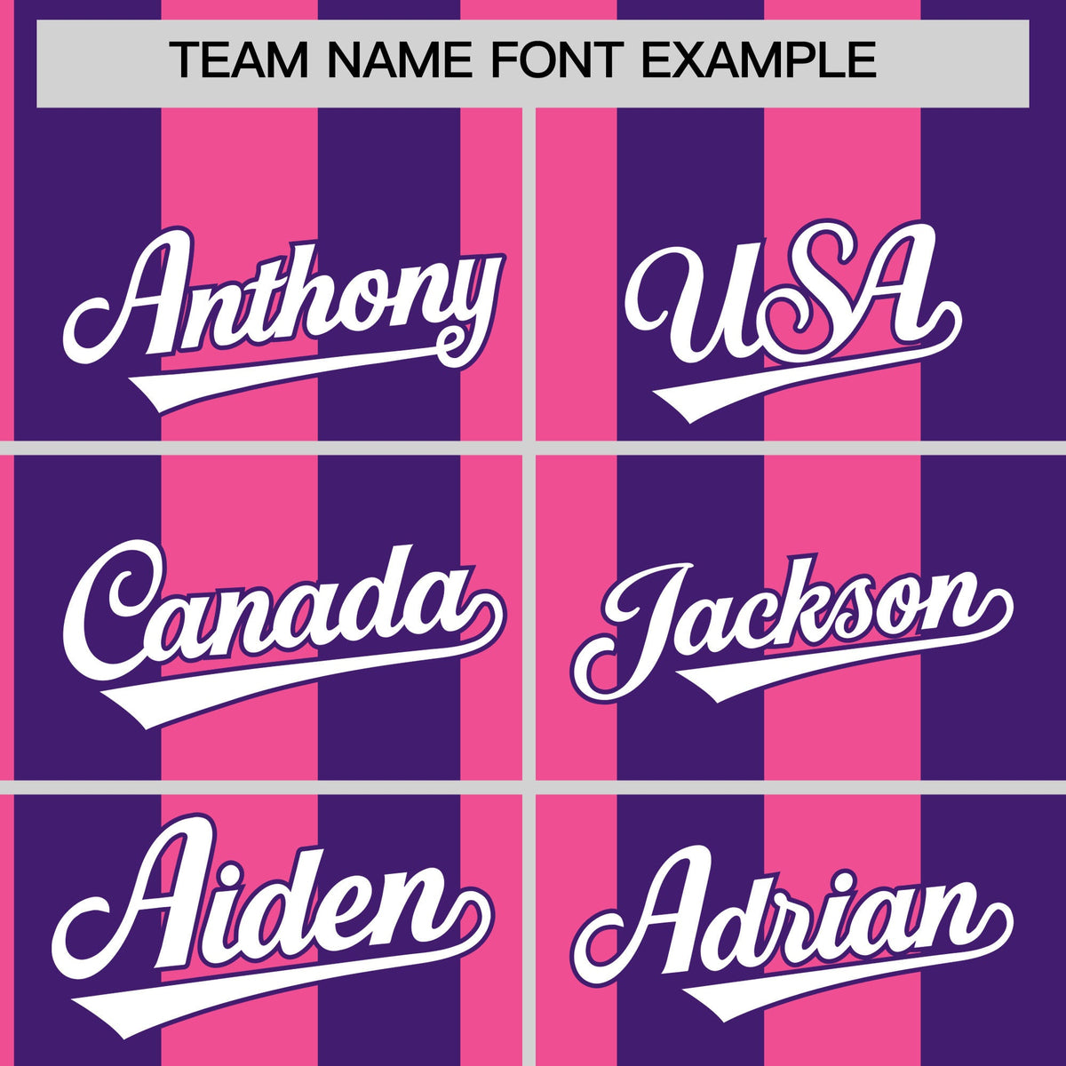 Custom Purple Pink Stripe Fashion Authentic Two-Button Softball Jersey Limited