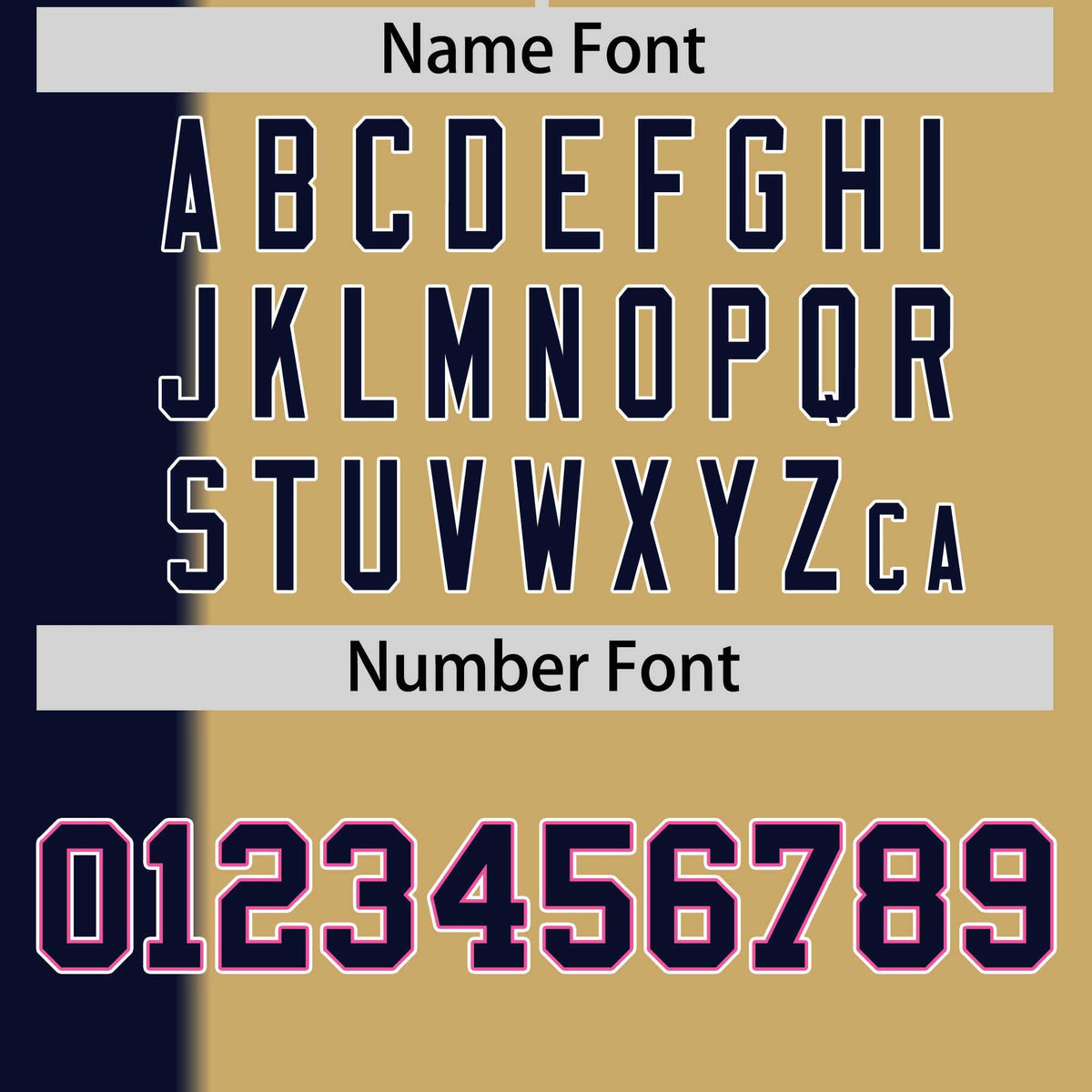 Custom Navy Old Gold Gradient Stripe Fashion Authentic Two-Button Softball Jersey Limited