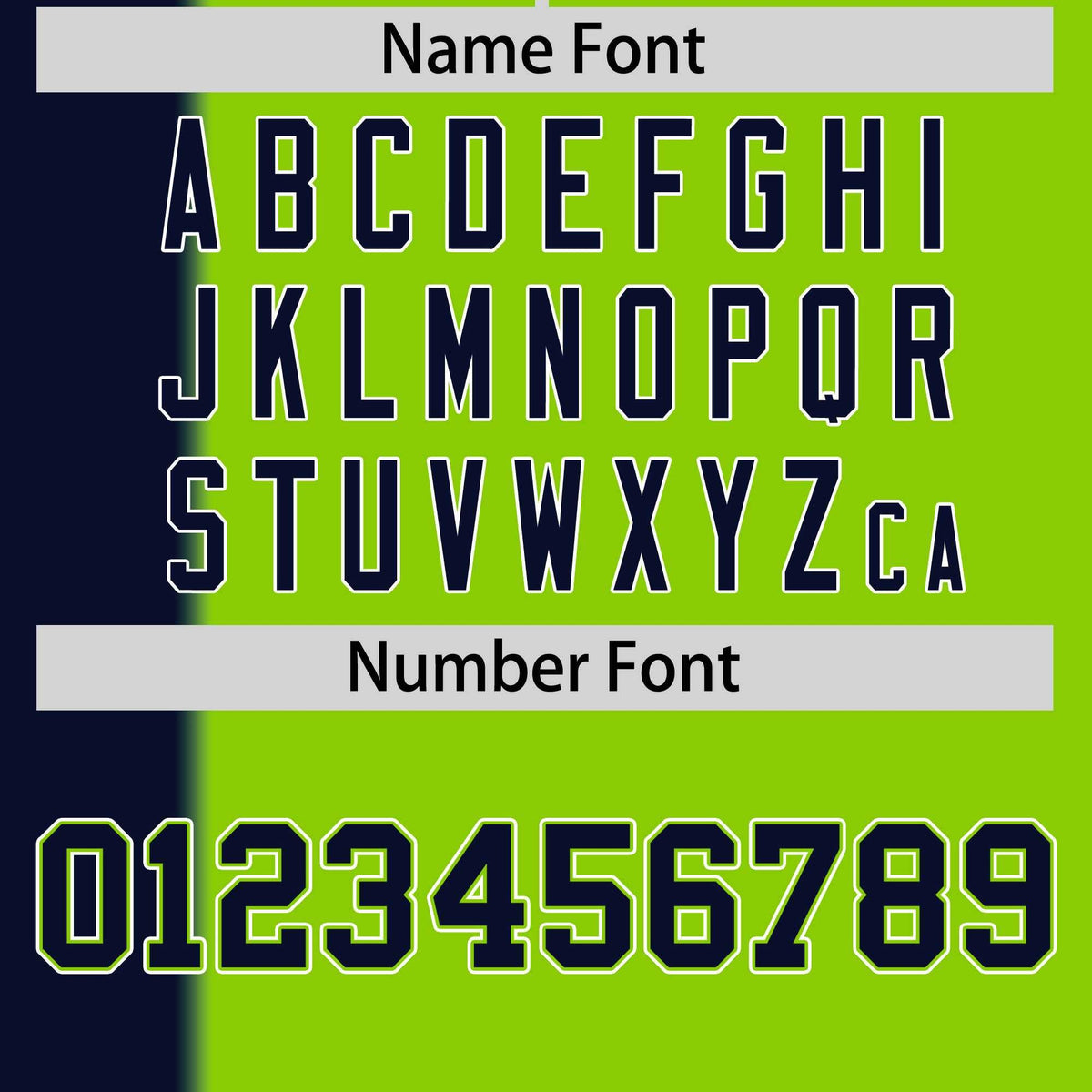 Custom Navy Neon Green Gradient Stripe Fashion Authentic Two-Button Softball Jersey Limited