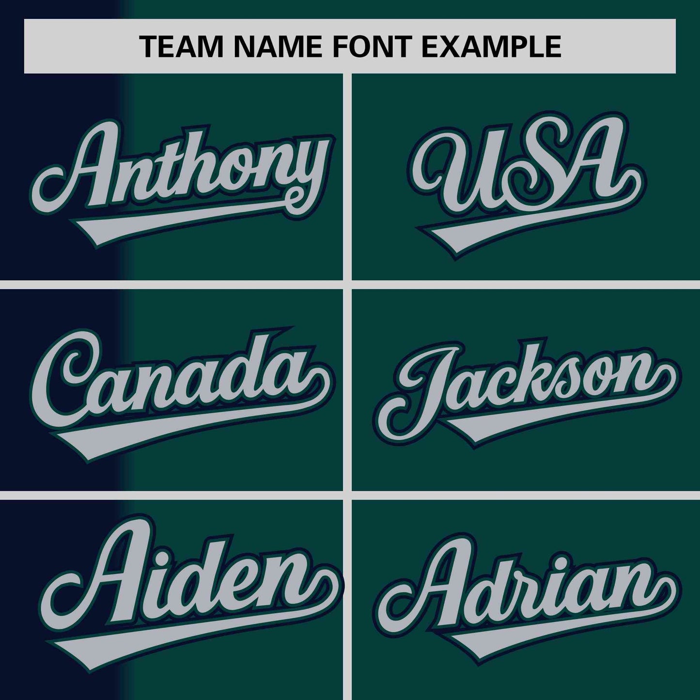 Custom Navy Midnight Green Gradient Stripe Fashion Authentic Two-Button Softball Jersey Limited