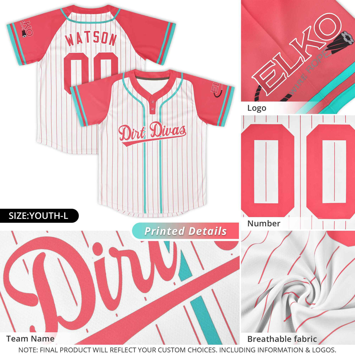 Custom Kelly Green Gold-White Stripe Fashion Raglan Sleeves Authentic Two-Button Softball Jersey Limited