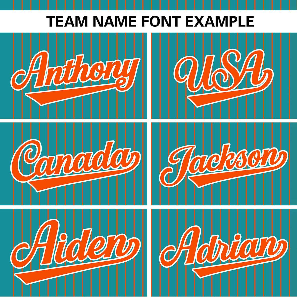 Custom Aqua Orange Stripe Fashion Authentic Two-Button Softball Jersey Limited