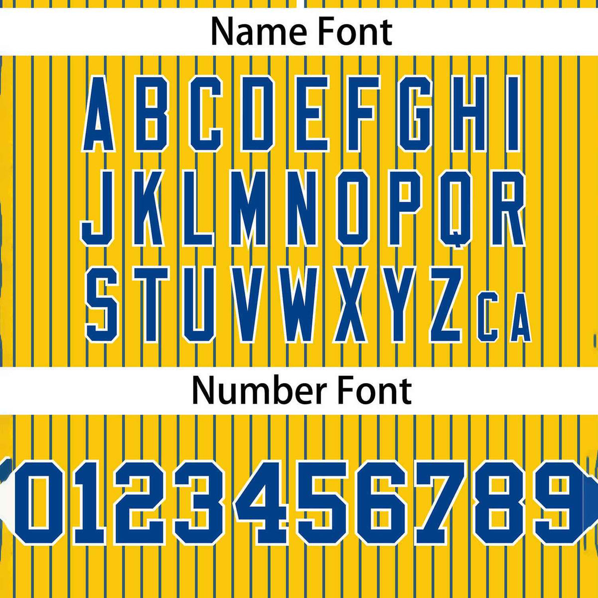 Custom Gold Royal Stripe Fashion Authentic Two-Button Softball Jersey Limited