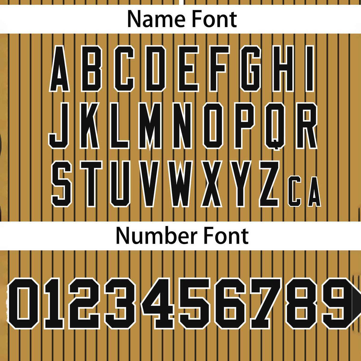 Custom Old Gold Black Stripe Fashion Authentic Two-Button Softball Jersey Limited