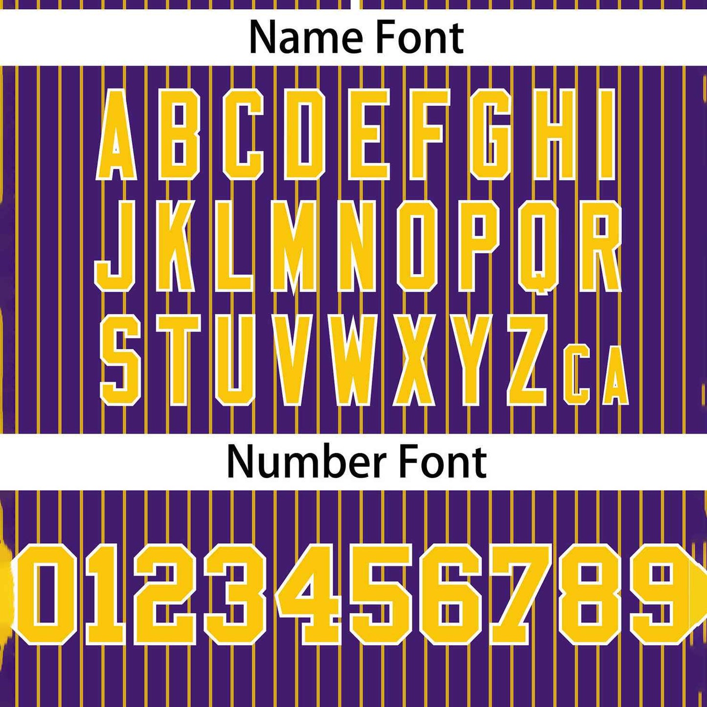 Custom Purple Gold Stripe Fashion Authentic Two-Button Softball Jersey Limited