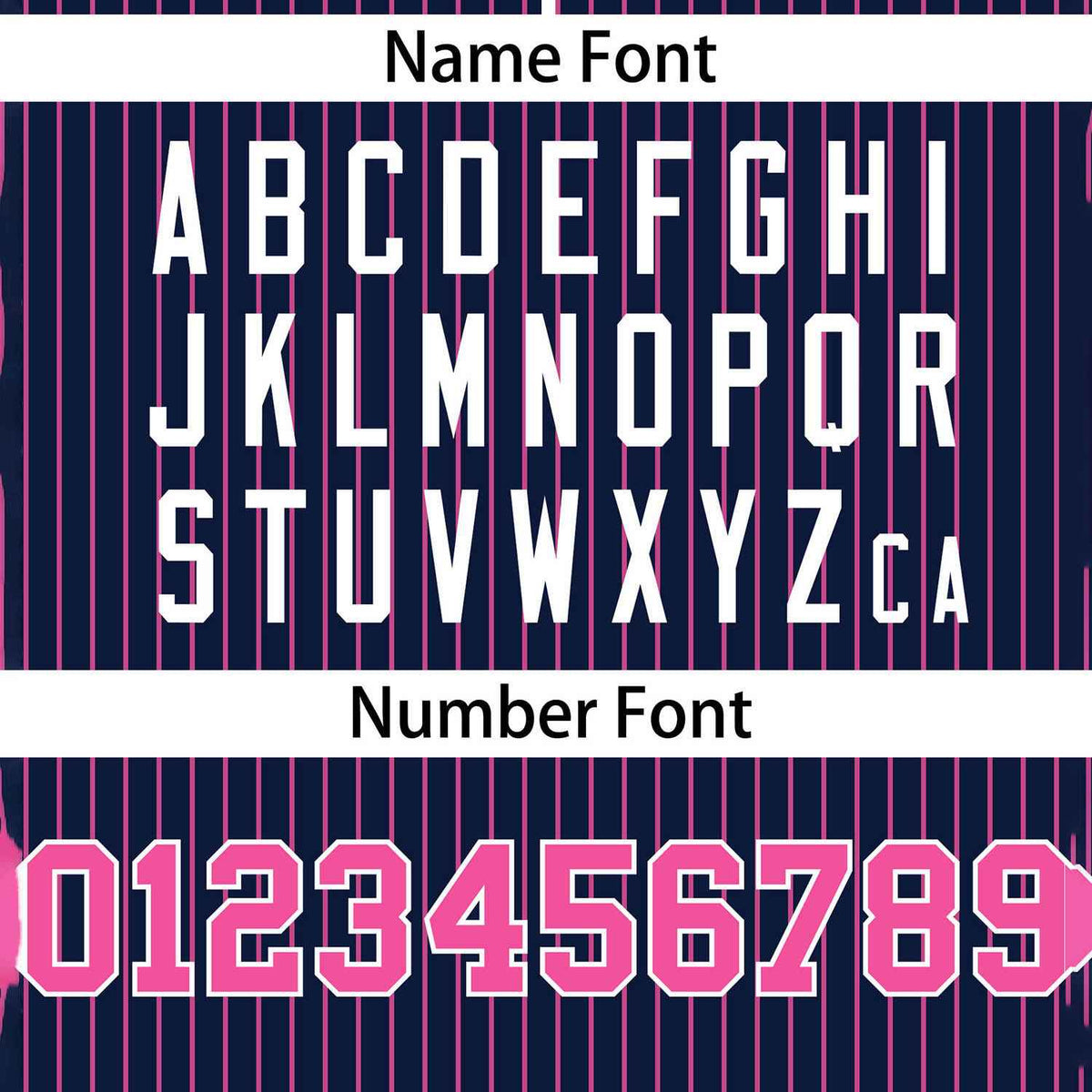 Custom Navy Pink Stripe Fashion Authentic Two-Button Softball Jersey Limited