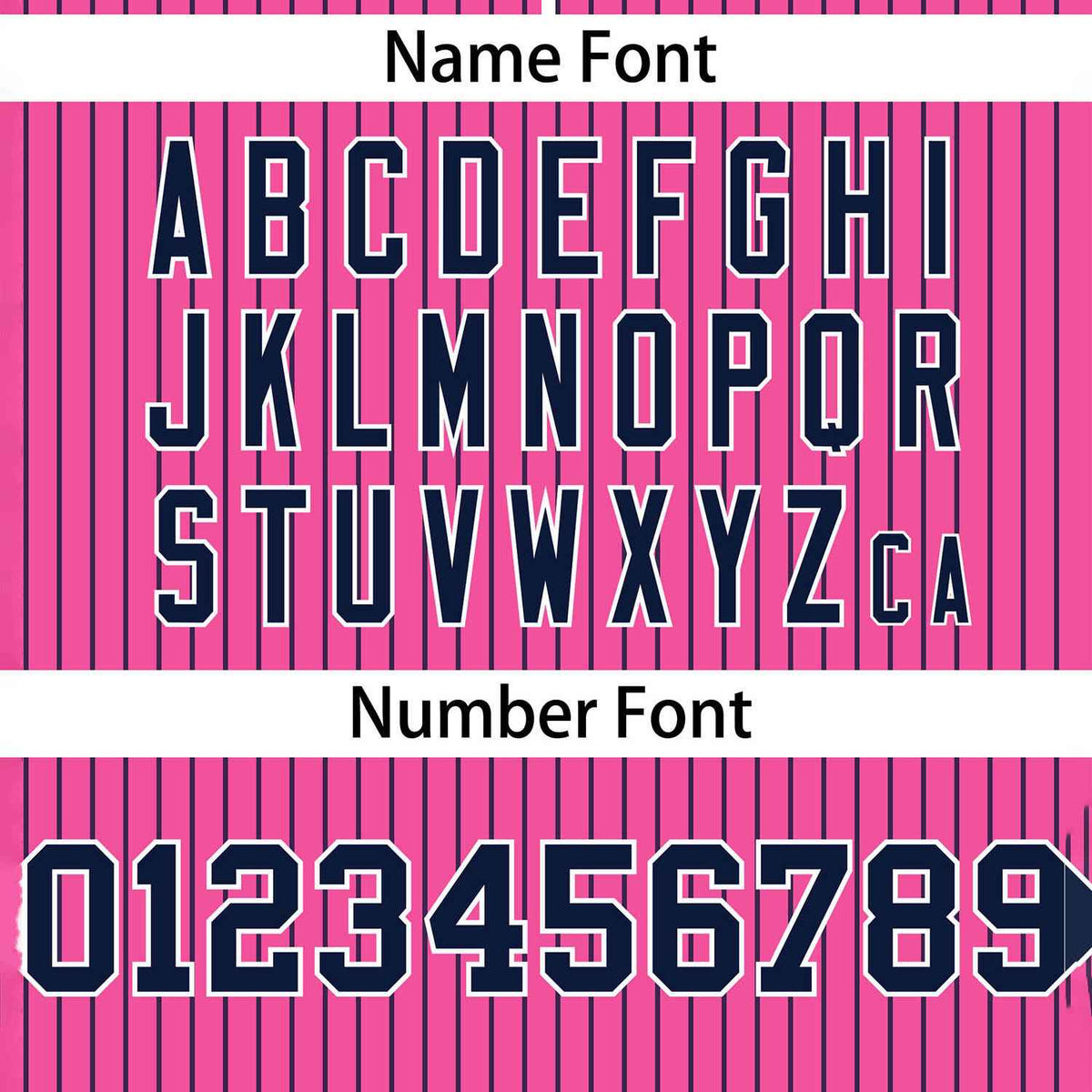 Custom Pink Navy Stripe Fashion Authentic Two-Button Softball Jersey Limited