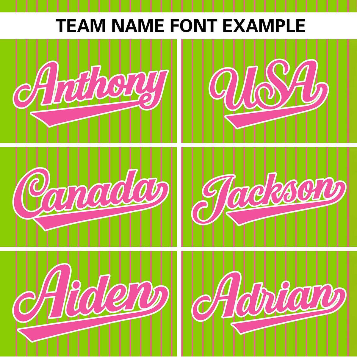 Custom Neon Green Pink Stripe Fashion Authentic Two-Button Softball Jersey Limited