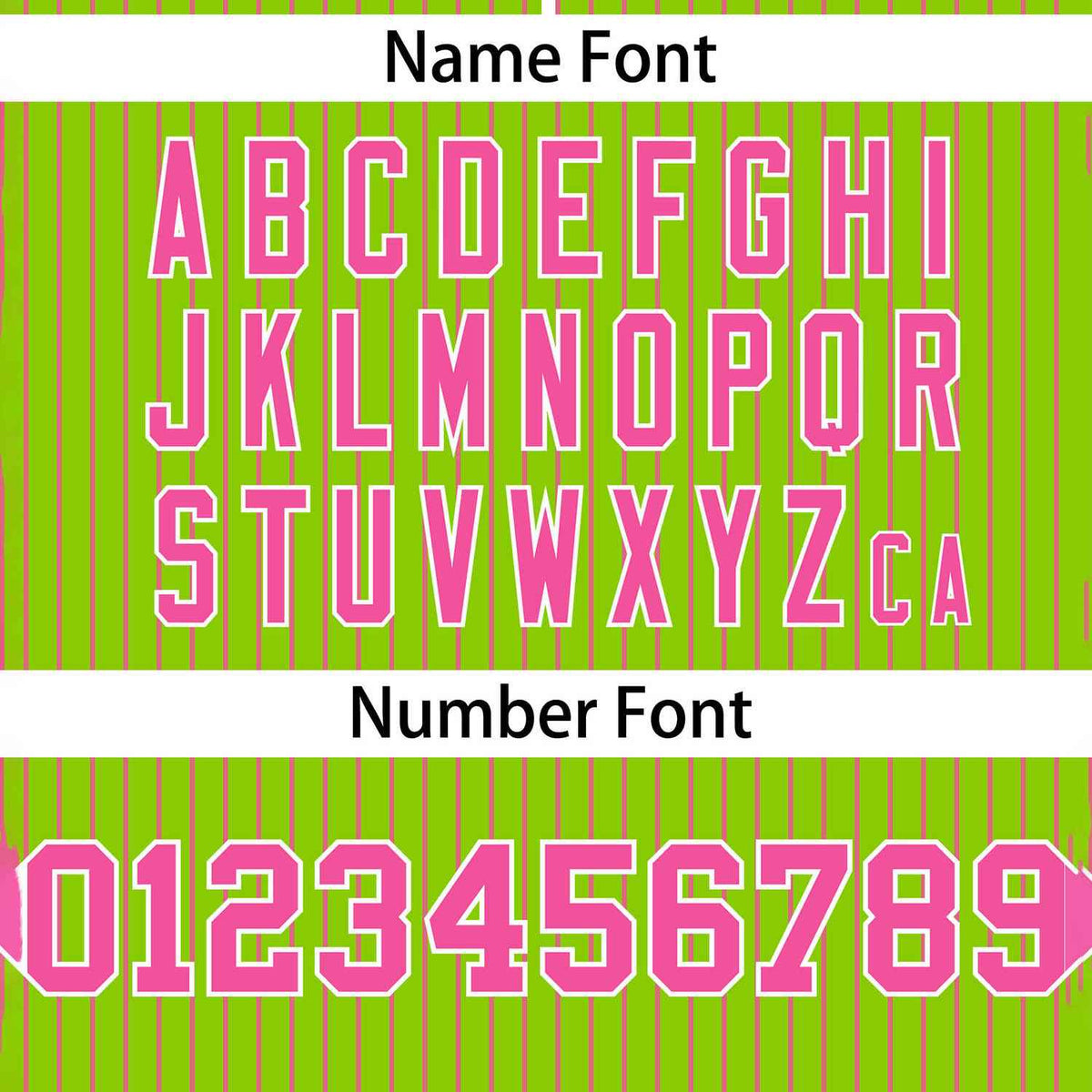 Custom Neon Green Pink Stripe Fashion Authentic Two-Button Softball Jersey Limited