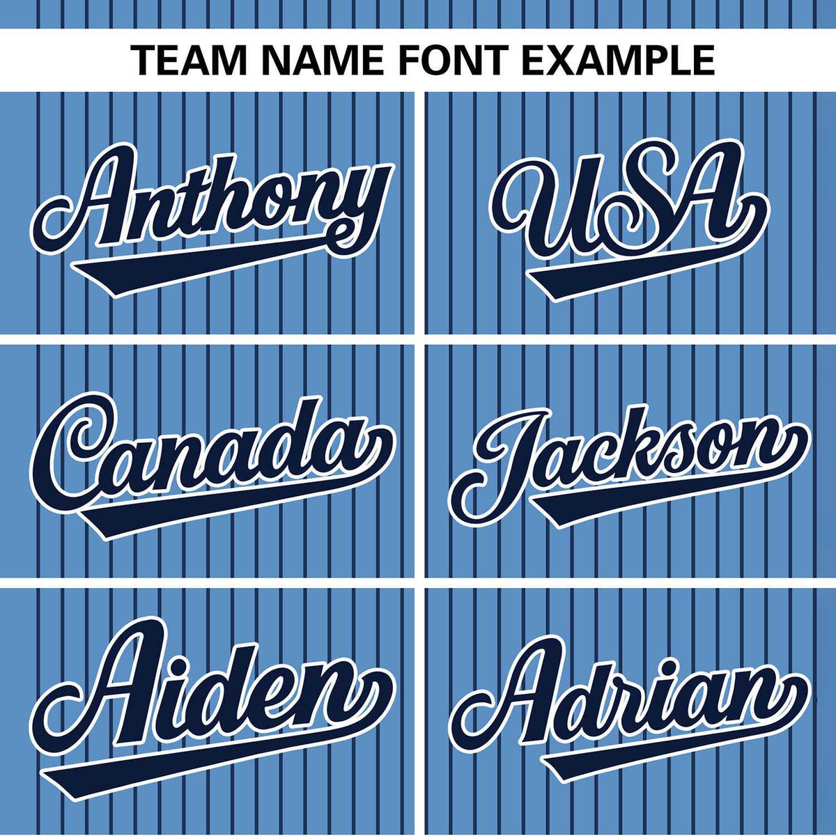 Custom Light Blue Navy Stripe Fashion Authentic Two-Button Softball Jersey Limited