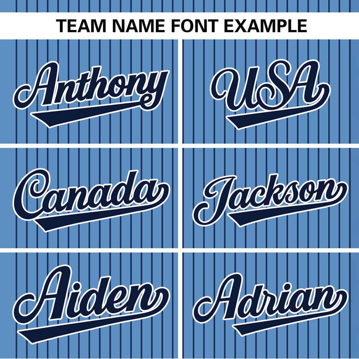 Custom Light Blue Navy Stripe Fashion Authentic Two-Button Softball Jersey Limited