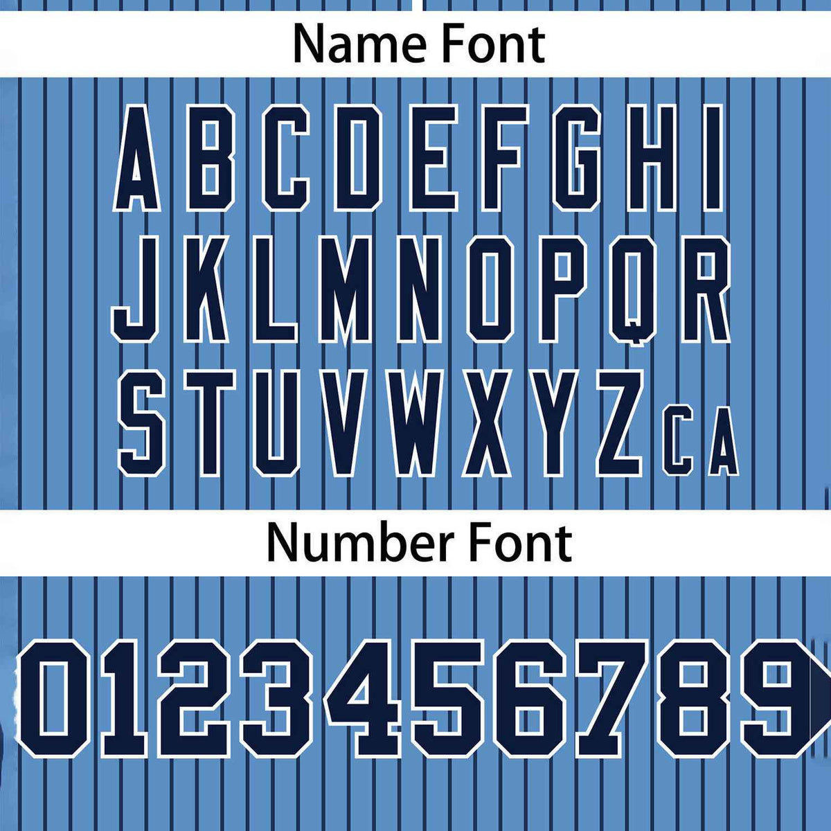 Custom Light Blue Navy Stripe Fashion Authentic Two-Button Softball Jersey Limited