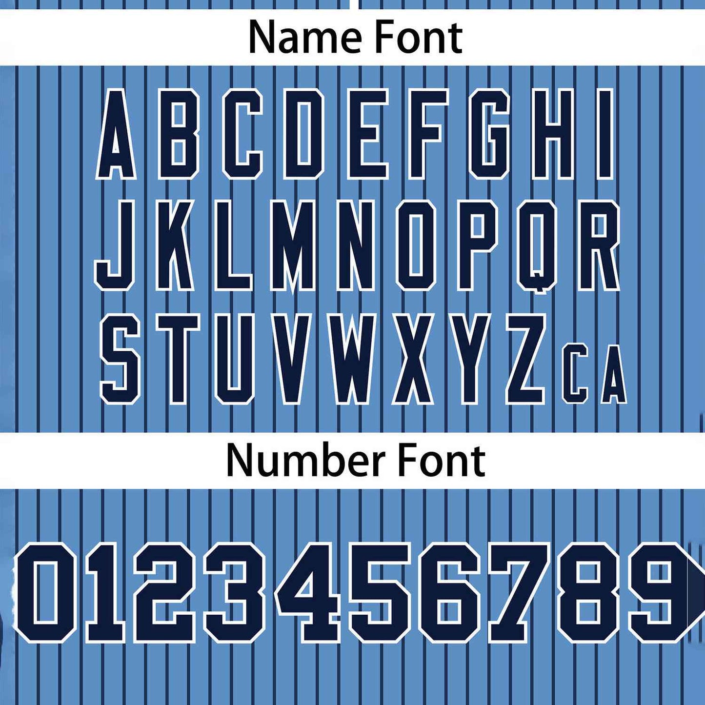 Custom Light Blue Navy Stripe Fashion Authentic Two-Button Softball Jersey Limited