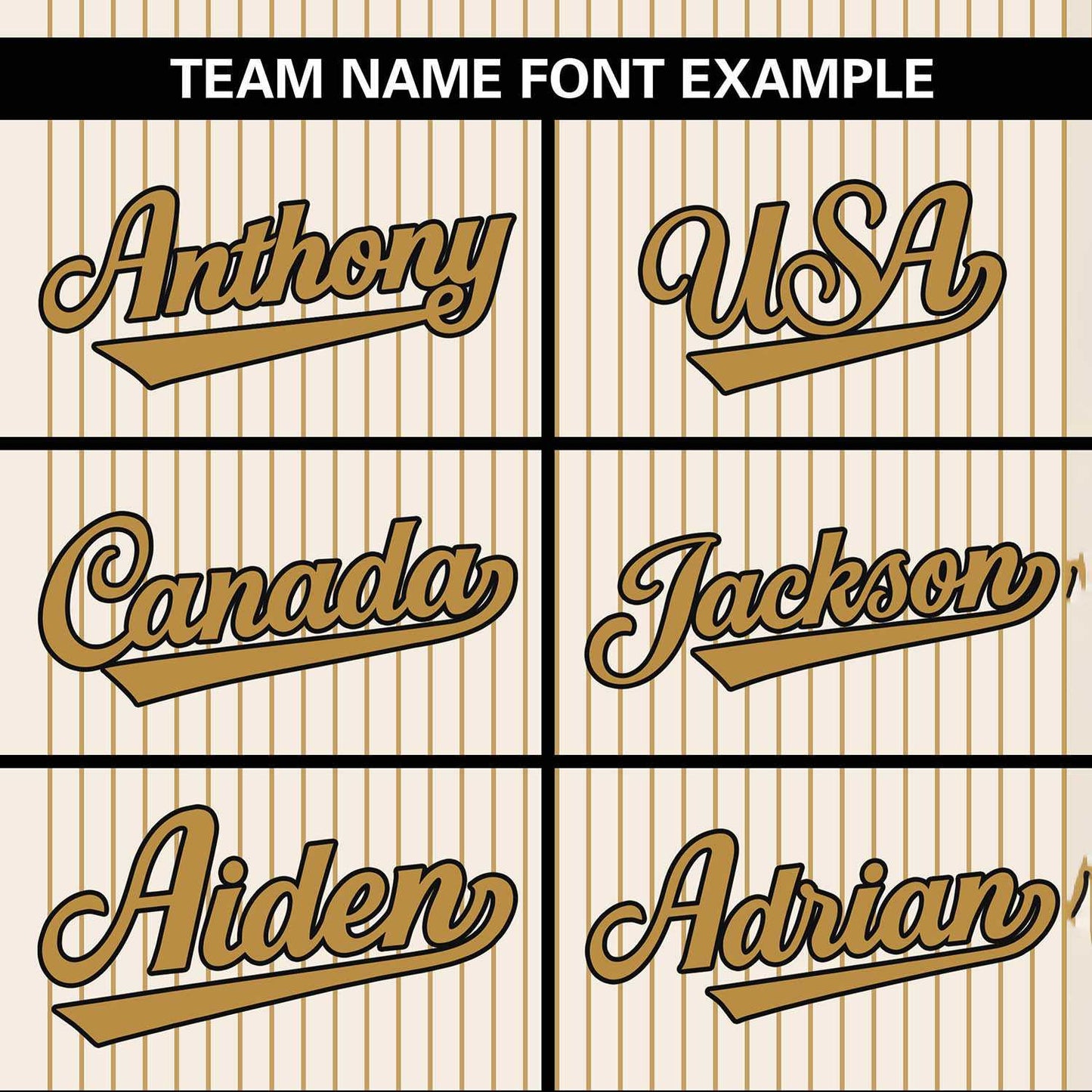 Custom Cream Old Gold Stripe Fashion Authentic Two-Button Softball Jersey Limited