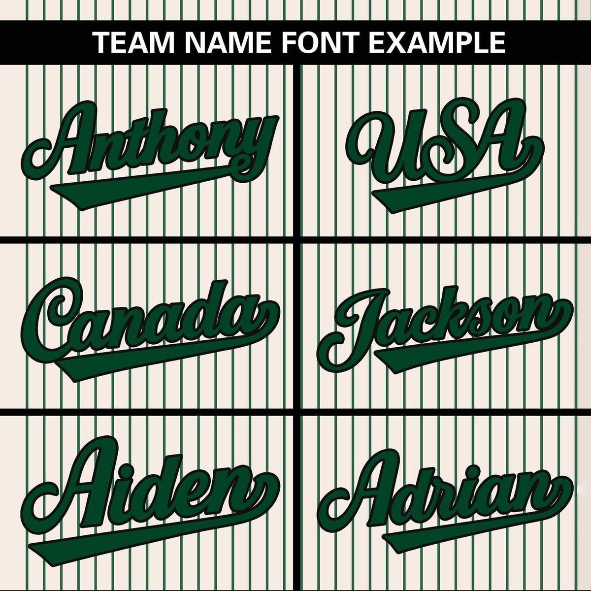 Custom Cream Green Stripe Fashion Authentic Two-Button Softball Jersey Limited