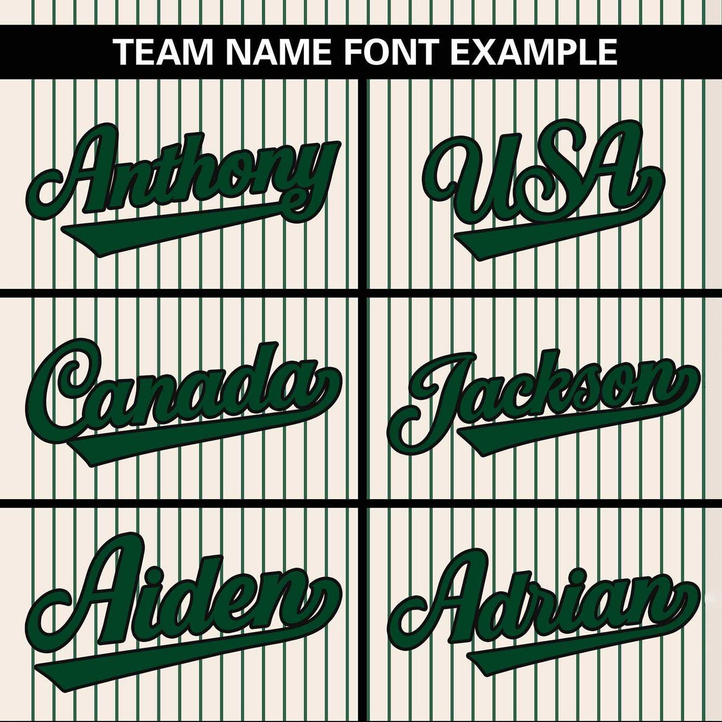 Custom Cream Green Stripe Fashion Authentic Two-Button Softball Jersey Limited