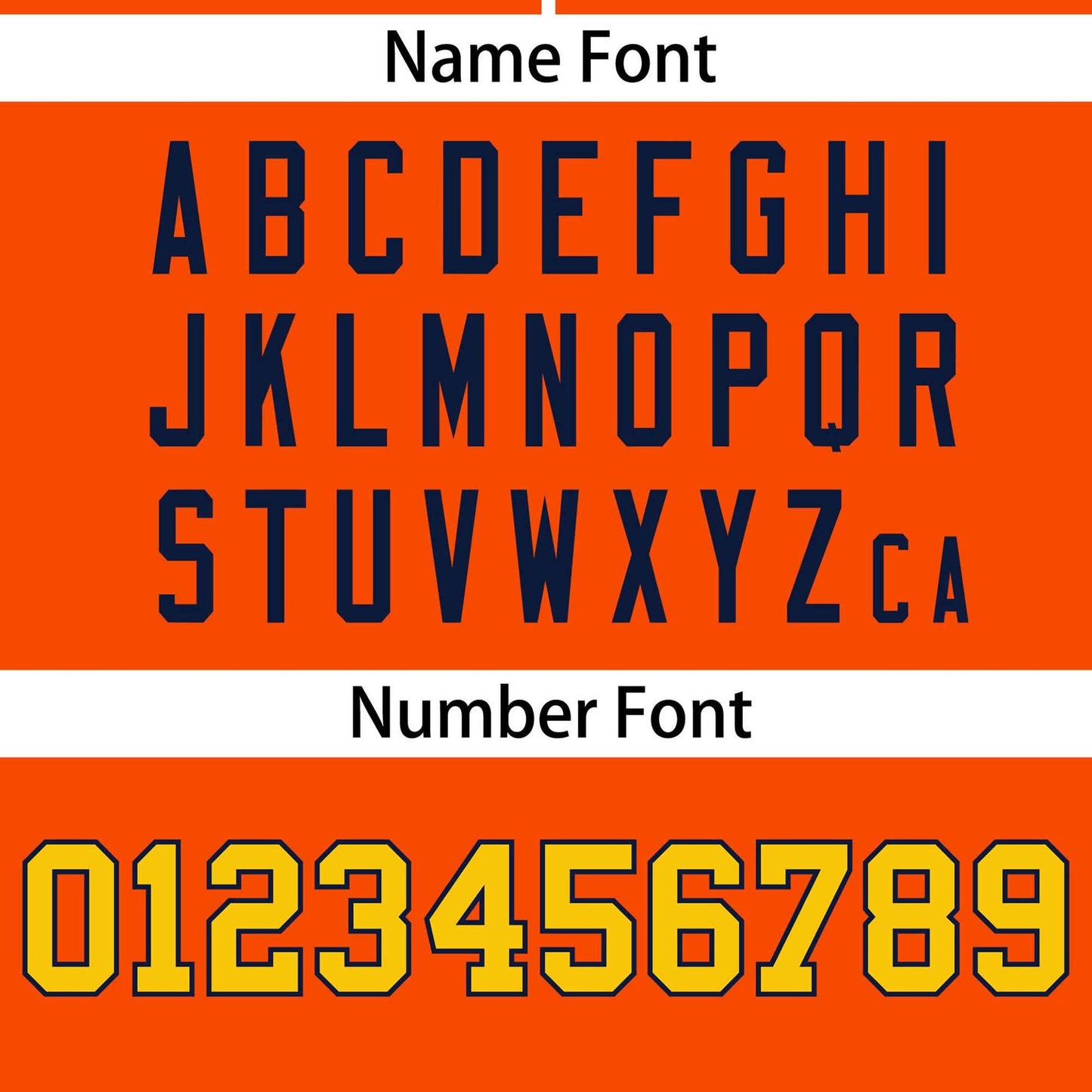 Custom Orange Navy-Gold Color Block Personalized Authentic Two-Button Softball Jersey Limited