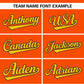 Custom Orange Navy-Gold Color Block Personalized Authentic Two-Button Softball Jersey Limited
