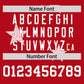 Custom Red White Personalized Star Graffiti Pattern Authentic Two-Button Baseball Jersey Limited