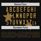 Custom Black Old Gold Personalized Star Graffiti Pattern Authentic Two-Button Baseball Jersey Limited