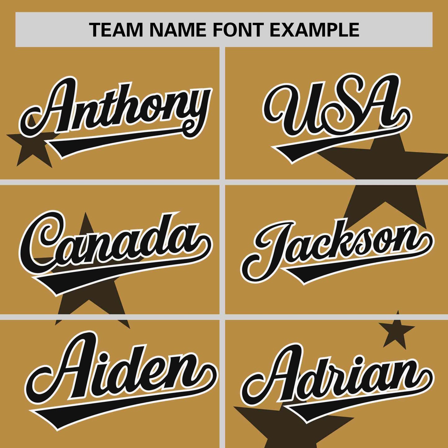 Custom Old Gold Black Personalized Star Graffiti Pattern Authentic Two-Button Baseball Jersey Limited