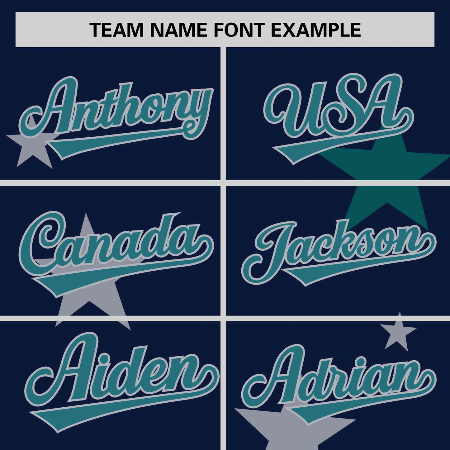 Custom Navy Aqua Personalized Star Graffiti Pattern Authentic Two-Button Baseball Jersey Limited