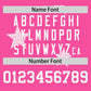 Custom Pink White Personalized Star Graffiti Pattern Authentic Two-Button Baseball Jersey Limited