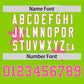 Custom Neon Green Pink Personalized Star Graffiti Pattern Authentic Two-Button Baseball Jersey Limited