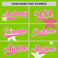 Custom Neon Green Pink Personalized Star Graffiti Pattern Authentic Two-Button Baseball Jersey Limited