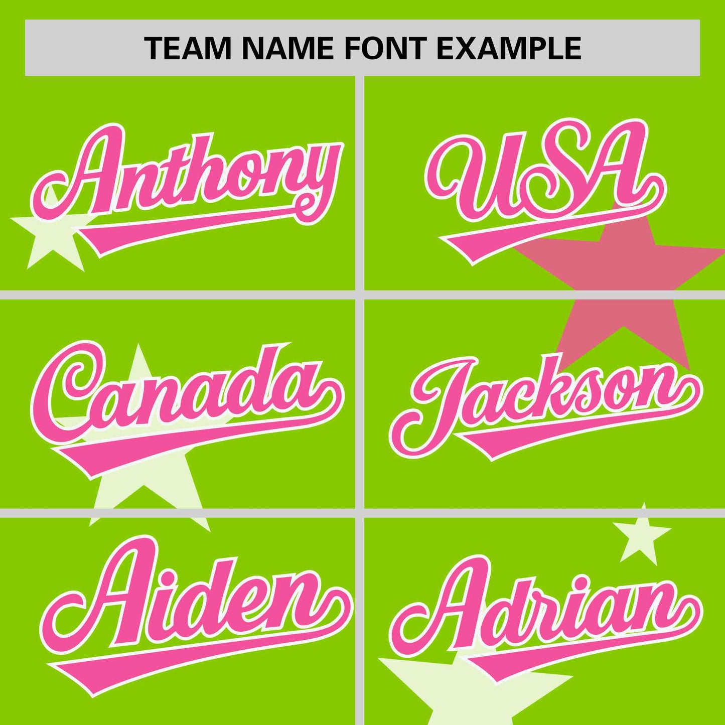 Custom Neon Green Pink Personalized Star Graffiti Pattern Authentic Two-Button Baseball Jersey Limited