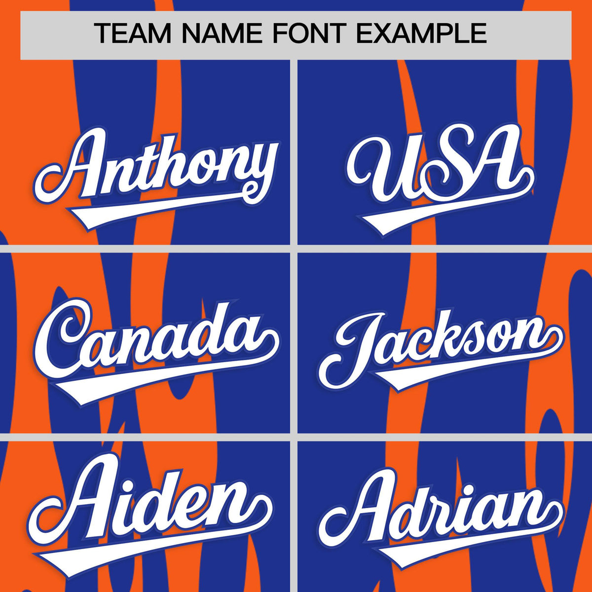 Custom Royal Orange Flame Pattern Authentic Pullover Baseball Jersey Limited