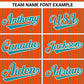 Custom Orange Aqua Stripe Fashion Authentic Pullover Baseball Jersey Limited