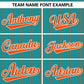 Custom Aqua Orange Stripe Fashion Authentic Pullover Baseball Jersey Limited